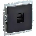 BRITE Розетка компьютерная RJ45 кат.5E РК10-БрЧ черная IEK