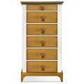 Комод высокий Brianson; жемчуг + дуб;
