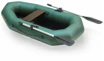Лодка гребная Compakt 200, натяжное дно, зеленая