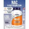 Ацетилцистеин Now Foods NAC, 1000 мг, 120 таблеток Способствует нормальному функционированию иммунной системы