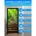 Наклейка интерьерная неа дверь Лестница в джунгли, 80х200 см самоклеющаяся