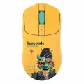 Мышь A4TECH Bloody R72 Ultra Duo Renegade Sunset, игровая, оптическая, беспроводная, USB, желтый и рисунок