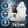 Кресло компьютерное GAMELAB TETRA, White, белый, искусственная кожа