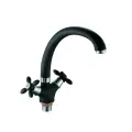 Смеситель для кухни на раковину D-Lin D153808-A, черный, современный стиль