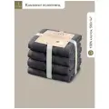 Estia Мартос комплект полотенец 50х80-4 хлопок, тёмно-серый 500 г/м2, 4 пр.