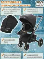 Прогулочная коляска BabyTEC SMART BT-ST0003, для детей от 6 месяцев, до 22 кг, черная