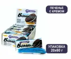 BombBar протеиновый батончик 60 грамм, 20 штук (Печенье-крем)