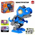 Электронный конструктор динозавр «Динобот», со звуком и подсветкой, на батарейках, цвет микс