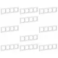 10 шт. Systeme Electric AtlasDesign Белая Рамка 4-постовая, универсальная, ATN000104