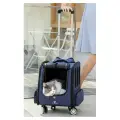 Сумка-тележка для собак и кошек, Bentfores (4 колеса, 38 х 35 х 26 см, синий, артикул TK-510, 34482)