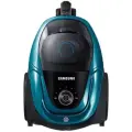 Проводной пылесос для дома с контейнером Samsung VC18M3140VN/EV, 1800 Вт, 2 л, с автосматыванием сетевого шнура, голубой