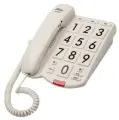 Телефон проводной RITMIX RT-520 ivory, без дисплея, с большими кнопками и крупн. цифрами, цвет слоно