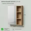 Зеркало шкаф в ванную Итана Alta 60 600х160х750 Дуб Корбридж