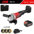 Аккумуляторная УШМ (Болгарка) WOSAI WS-J9 с кейсом 125. С 1 АКБ 20V 4.0 Ah и зарядкой / беспроводная УШМ (болгарка)