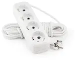 Удлинитель LUX У4-Е-03 4-местный с з/к, 250В 16А, 3м