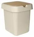 Контейнер для мусора «Квадра» 25 л кофейный