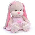 Мягкая игрушка Jack&Lin Зайка Лин в кружевном розовом платье, 25 см, в коробке