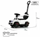 Толокар RiverToys Mercedes-Benz Z001ZZ-C, музыкальный руль, боковая фиксация, белый