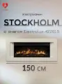 Электрокамин Stockholm  BG с очагом Electrolux EFP/P - 4220LS (диагональ 42 дюйма, яркое пламя, пульт, звук, обогрев)