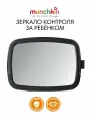Зеркало для контроля за ребенком в автомобиле Munchkin Baby In Sight Pivot Mirror 360, черное, универсальное крепление