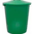 Бак Элластик-пласт круглый с крышкой 80л. (зеленый) арт. Б80Л-МТ001