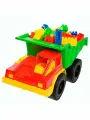 Машинка самосвал Карьерный в наборе с Комби блоками красный/зеленый