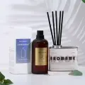 Набор диффузор ароматический Aromame, слива, амбра, кожа, табак, 500 мл, прямоуг банка
