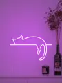 Кот неоновая лампа, светильник