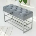 Банкетка с ящиком в прихожую для обуви 90х35х55 см STEEL MEBEL (БПХ90-0К1)