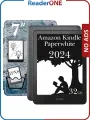 Электронная книга Amazon Kindle PaperWhite 12 2024 32Gb SE Metallic Black с обложкой ReaderONE Paris