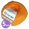 Пряжа YarnArt Baby cotton (425), абрикос, 5 шт. по 50 г