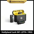 Hollyland Lark M1 Duo, Микрофон петличный беспроводной для камеры телефона компьютера, чёрный цвет, 2 передатчика