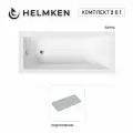 Акриловая ванна Helmken Rivana 180x80 комплект 2 в 1: ванна, серый подголовник