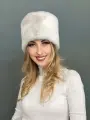 Шапка МОРОЗКО Шапка-кубанка от бренда Шубы из экомеха Морозко для женщин, размер 60-62, серый