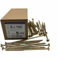 Конструкционные саморезы TCC 6х140 потайные (100 шт) Trusty TCC06140
