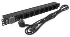 Блок розеток Lanmaster TWT-PDU19-10A8P-3.0 8 розеток 3 м черный