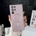 Чехол Colorful Rose, для Samsung, силикон, матовый, магнитно-розовый, металлик