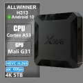 ТВ-приставка X96Q Allwinner H313, Android 10, с пультом ДУ, поддержка 4K, черный