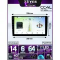 Магнитола Teyes CC4L DTS 6/64 GB Универсальная 9 дюймов, IPS экран, DSP, 4G, Wi-Fi, 2 DIN