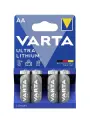 Батарейка литиевая VARTA ULTRA LITHIUM FR6 / AA BL4, (4) шт. в блистере, 6106301404, (пальчиковая)