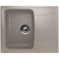 Каменная мойка для кухни врезная SURAGRAN S-26, 580*470мм, прямоугольная, цвет песок/Раковина для кухни