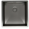 Стальная кухонная мойка Reflexion Como RX2044BL, оружейная сталь