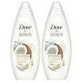 Dove Гель для душа Ритуал красоты Восстановление Кокос и миндальное молочко, 250 мл, 2 шт