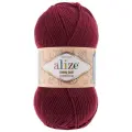 Пряжа для вязания ALIZE 'Cotton Gold Pratica' 100гр, 220м (55%хлопок, 45%акрил) (390 вишня), 5 мотков