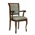 Стул для кухни и гостиной Бриоль14, кресло с подлокотниками из массива дерева