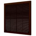 Вентиляционная решетка 400х400 мм разъемная с москитной сеткой 4040Р кор коричневая