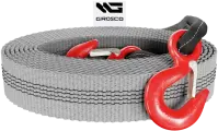 Буксировочный трос GROSCO 24т / 6м крюк/крюк. Для буксировки авто до 12 тонн