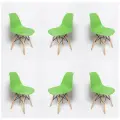 Комплект из шести стульев SC-001 зеленый