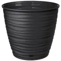 Горшок для цветов Saffron 5,4 л с поддоном черный