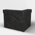 Стойка Ресепшн Скос Угловая / Фаерстоун / 1800х1200х1200 Без подсветки